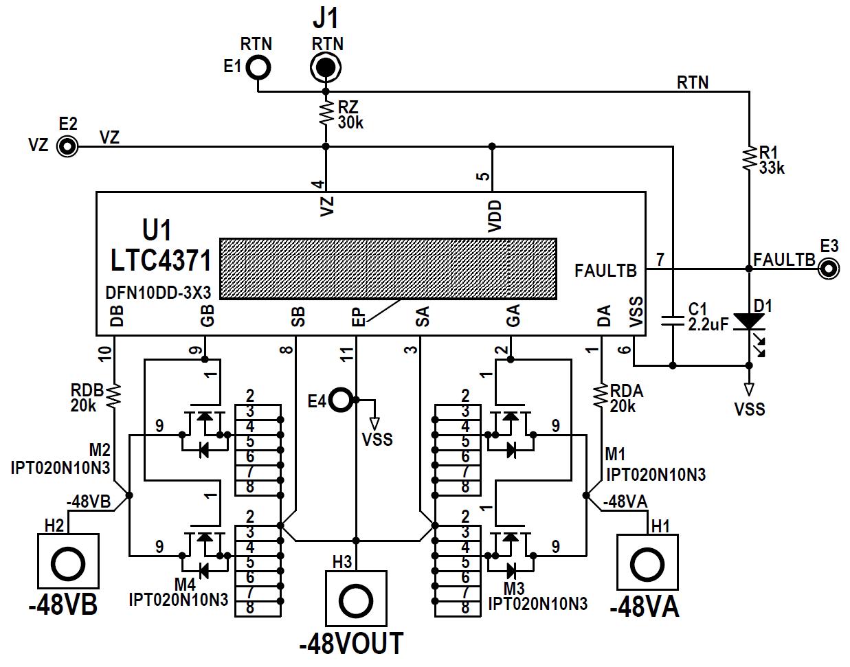 DC2180A Dual Negative Voltage Ideal Diode ORing Controller and Monitor
